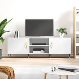 vidaXL TV omarica bela 150x30x50 cm inženirski les | Shoptok.si