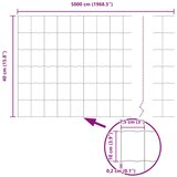 Euro ograda 0,4 x 50 m Željezo prekriveno PVC-om Siva | shoptok.hr