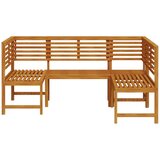  Set od tri komada vrtnih klupa od masivnog drva akacije | shoptok.hr