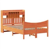  Posteljni okvir brez vzmetnice voščeno rjav 135x190 cm borovina, (21606971) | Shoptok.si