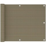 vidaXL balkonski zastor smeđe-sivi 75 x 500 cm HDPE | shoptok.hr
