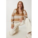  Ženski džemper KI00164, Smeđi | Eponuda.com