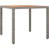  5-dijelni vrtni bistro set od poliratana s jastucima sivi | shoptok.hr