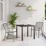 vidaXL 3-delni vrtni jedilni set antracit jeklo | Shoptok.si