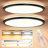 TAIPOW 2x LED stropna svetilka z daljincem, 3000–6500K Cene