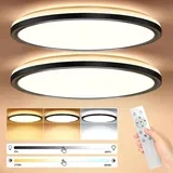 2x LED stropna svetilka z daljincem, 3000–6500K