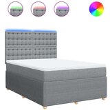  Krevet box spring s madracem svjetlosiva 160x200 cm tkanina | shoptok.hr