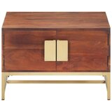 Stolić za kavu boje meda 67 x 67 x 45 cm masivno bagremovo drvo | shoptok.hr