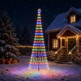  LED božićno drvce 400 cm 450 LED lampica Višebojno Željezo Crna | shoptok.hr