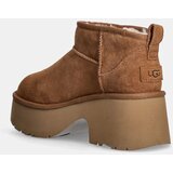 Ugg Čizme za snijeg od brušene kože Classic Ultra Mini New Heights za žene, boja: smeđa, 1158311-CHE | shoptok.hr