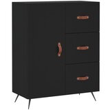 vidaXL Komoda črna 69,5x34x90 cm inženirski les, (20805237) | Shoptok.si