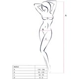 Passion BS052 - otvoreni mrežasti kombinezon, čipkasti komplet (crveni) - SL | shoptok.hr