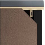  Kupaonski ormarić BERG crni 40x34x110 cm od masivne borovine | shoptok.hr
