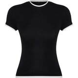 Trendyol Ženska majica TWOSS24TS00063, Crna Cene