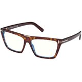 Tom Ford Ženski okvir za dioptrijske naočare Blue Block 0FT5912-B, Smeđe | Eponuda.com