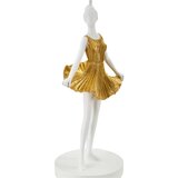 Mauro Ferretti Bijela/u zlatnoj boji stolna lampa s tekstilnim sjenilom (visina 90,5 cm) Dancer – | shoptok.hr