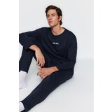 Trendyol Men's Navy Blue Printed Knitted Pajamas Set | Shoptok.si