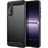 AVIZAR Ovitek za OnePlus Nord 5 iz silikona z učinkom karbona in brušeno teksturo, Črna, (5000190065) | Shoptok.si