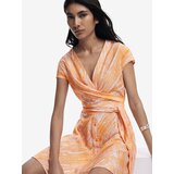 Desigual Košulja haljina boja pijeska / narančasta | shoptok.hr