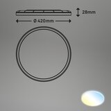 BRILO Briloner 7080-016 - LED prigušiva svetiljka SLIM LED/22W/230V 2700-6500K + daljinski upravljač | Eponuda.com