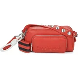 Desigual BAG HALF LOGO FW24 PRADES NO CONT Crvena