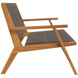  Vrtni namještaj Siva 122 x 76 x 73 cm Čvrsto drvo akacije | shoptok.hr