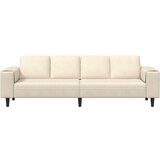  Tkaninska sofa s jastukom Krema 208 cm Baršunasta tkanina | shoptok.hr