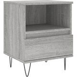  The Living Store Nočna omarica siva sonoma 40x35x50 cm inženirski les - Nočna Omarica, (21445111) | Shoptok.si