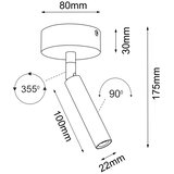  Brosline 2281 - Spot svetiljka POINT 1xG9/2,5W/230V crna | Eponuda.com