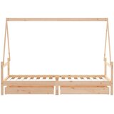  Okvir za dječji krevet s ladicama 90x200 cm od masivne borovine | shoptok.hr