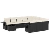  11-dijelni set vrtnih sofa od poliratana s jastucima crni | shoptok.hr