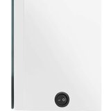 vidaXL LED kopalniška omarica z ogledalom sijoče bela 50x13x70 cm | Shoptok.si