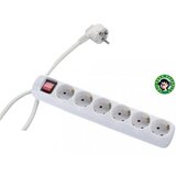 Mitea_Electric Priključnica 16A 250V 3680W 3x1.5mm2 prenosna nerastavna šestostruka (produžni kabl) sa prekidačem ME-PK6P-2M DZ Cene