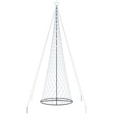 vidaXL LED božično drevesce Hladno bela 160 x 160 x 500 cm Kovina, (5000067928) | Shoptok.si