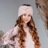 Jamiks dječja zimska traka za kosu meredith dusty pink | shoptok.hr
