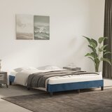 vidaXL Posteljni okvir temno moder 140x200 cm žamet Cene