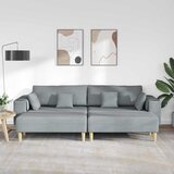 SOFA s jastukom 3 pcs Svijetlo siva tkanina | shoptok.hr