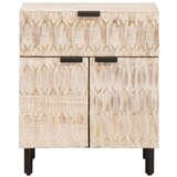  Nočna omarica s predalom Bela 50 x 33 x 60 cm Masiven les manga, (5000107234) | Shoptok.si