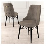 Hanah home Pare set stolica, 46x94x46 cm, 4 dijela, crno-smeđa | Eponuda.ba