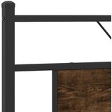  Posteljni okvir brez vzmetnice hrast 183x213 cm inženirski les, (21829171) | Shoptok.si