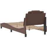  Okvir za krevet Viana bez madraca smeđi 90x190 cm od umjetne kože | shoptok.hr