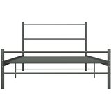  Okvir za krevet sivi metalni 90 x 200 cm | shoptok.hr