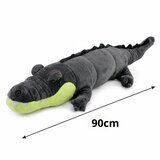  Plišana maskota krokodil, realistična siva, 90 cm | shoptok.hr