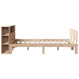 s regalom za knjige bez madraca 135x190 cm od borovine | shoptok.hr