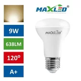 MAX-LED led žarnica - sijalka E27 reflektorska 9W (55W) 638lm toplo bela 3000K