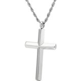 IZMAEL Ogrlica PU-38416 Cross - Srebrna | Shoptok.si