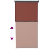 Balkonska bočna tenda 125 x 250 cm smeđa | shoptok.hr