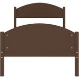 vidaXL Okvir za krevet od masivne borovine tamnosmeđi 100 x 200 cm | shoptok.hr