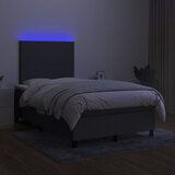  Krevet box spring s madracem LED tamnosivi 120 x 200 cm tkanina | shoptok.hr