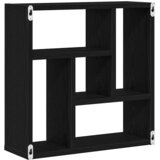  Zidna polica crni hrast 45x16x45 cm inženjerski drvo | shoptok.hr